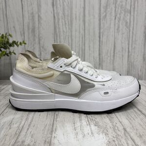 Womens Size 8 Nike Waffle One White Sneakers